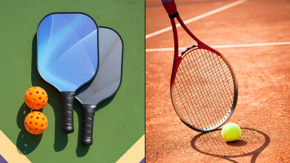  difference between pickleball  and tennis