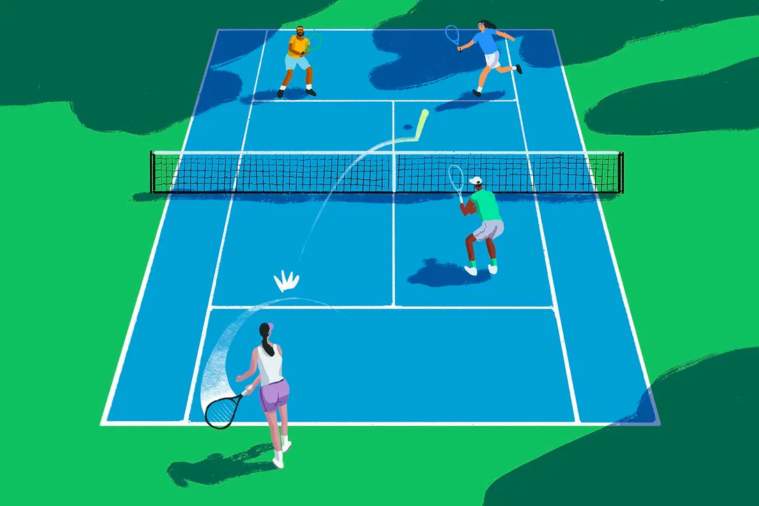  play doubles tennis