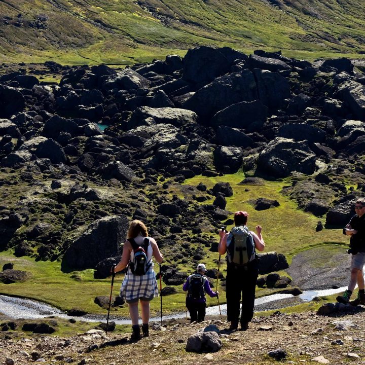 hiking in iceland