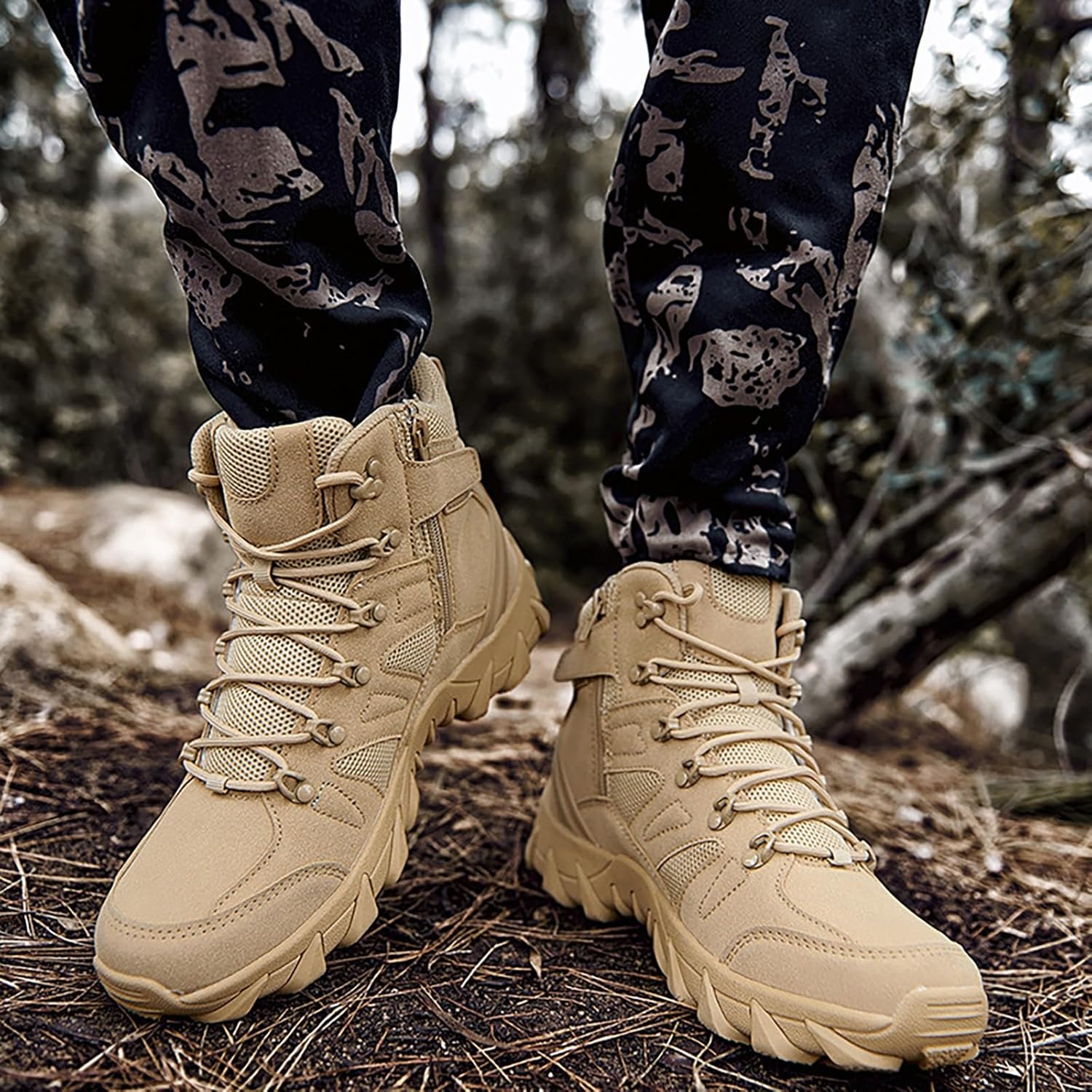 Military hiking boots