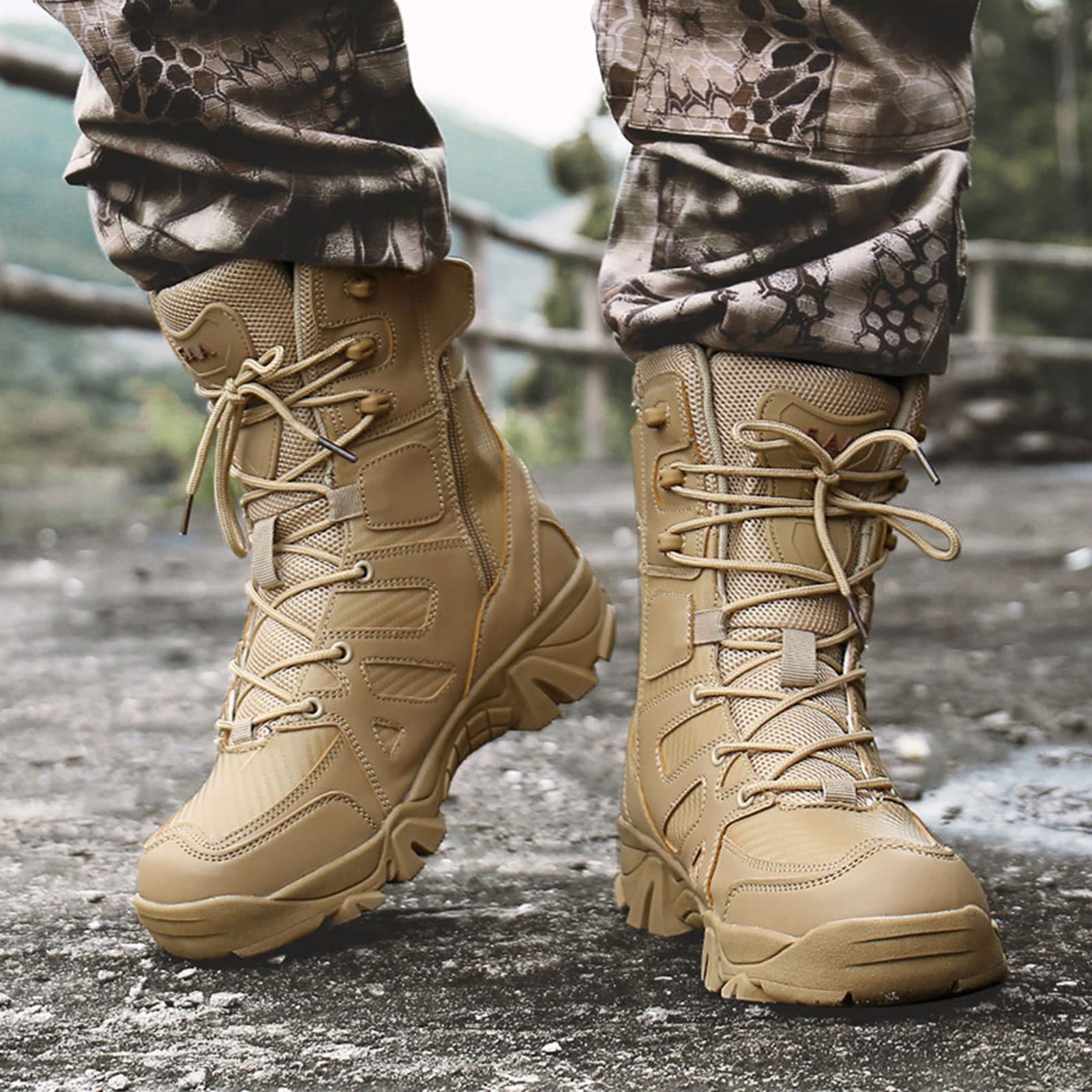 Military hiking boots