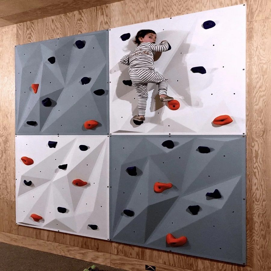 diy rock climbing wall