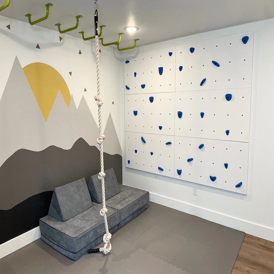 kids rock climbing wall