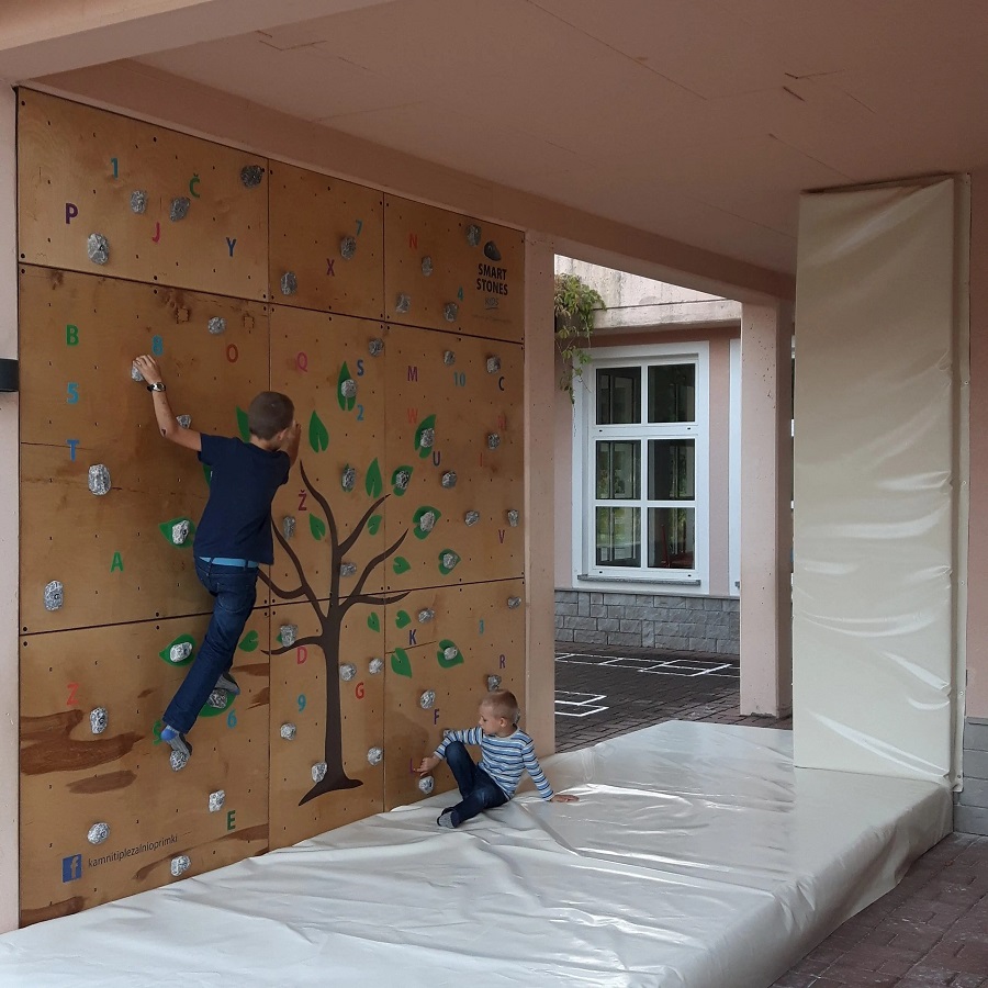 kids rock climbing wall